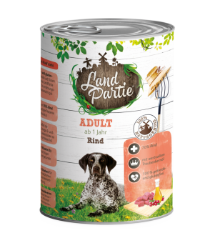Artikelbild 1 des Artikels “LandPartie Hund Adult 6x400g Dosen mit Rind “
